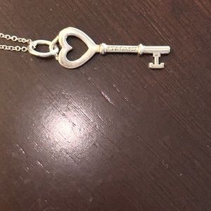 Tiffany & Co Key Heart Pendant with 16” chain